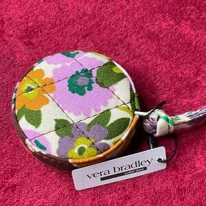 NWT Vera Bradley Tape Measure, signature print, lavender and orange and green
